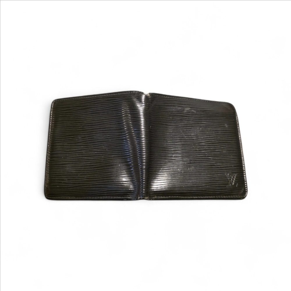Louis Vuitton Epi Leather Porte Monnaie Marco Bifold Wallet - Black - Picture 4 of 5